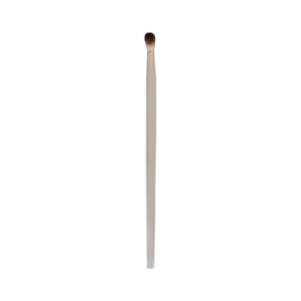 Pincel de Maquiagem Ruby Rose Glass P em close, destacando cabo cinza claro e cerdas escuras.